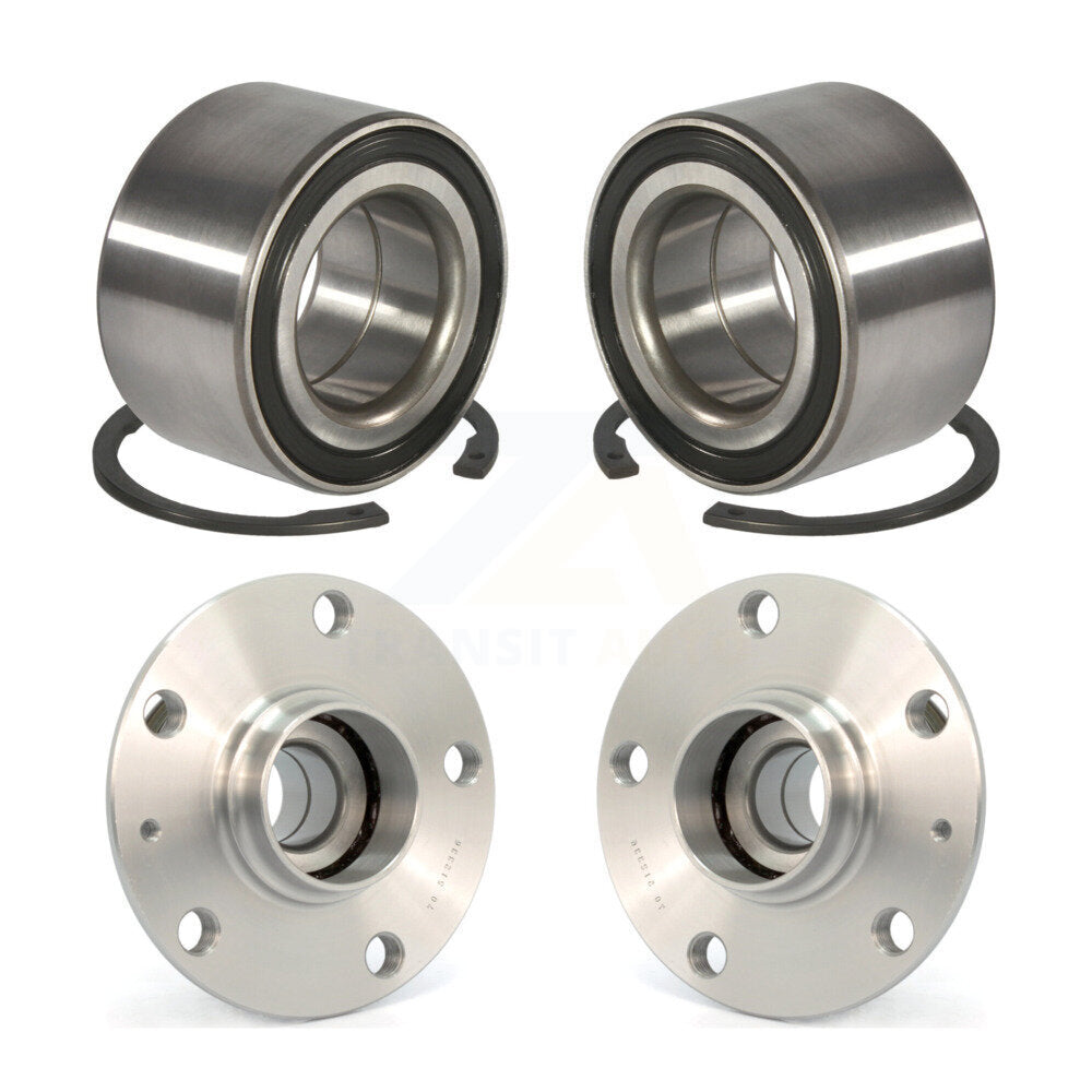 Front Rear Wheel Bearing And Hub Assembly Kit For 2006 Volkswagen GTI K70-101535