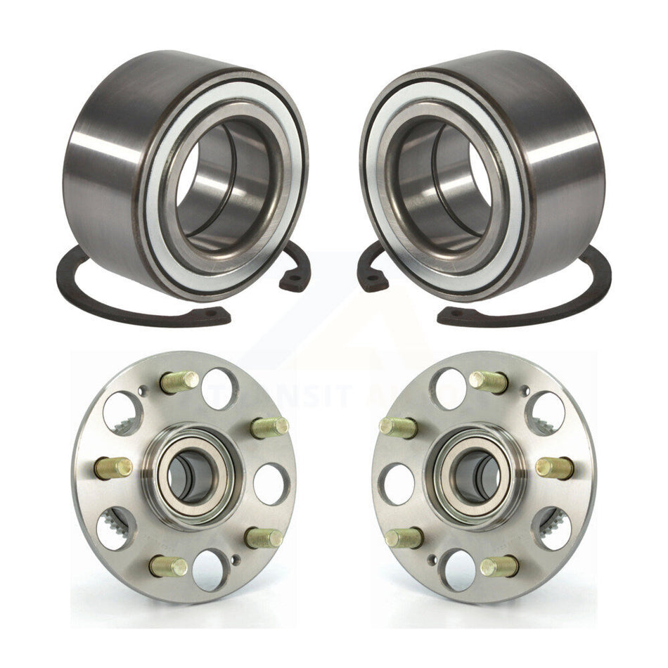 Front Rear Wheel Bearing And Hub Assembly Kit For 2004 Honda Civic SiR K70-101547