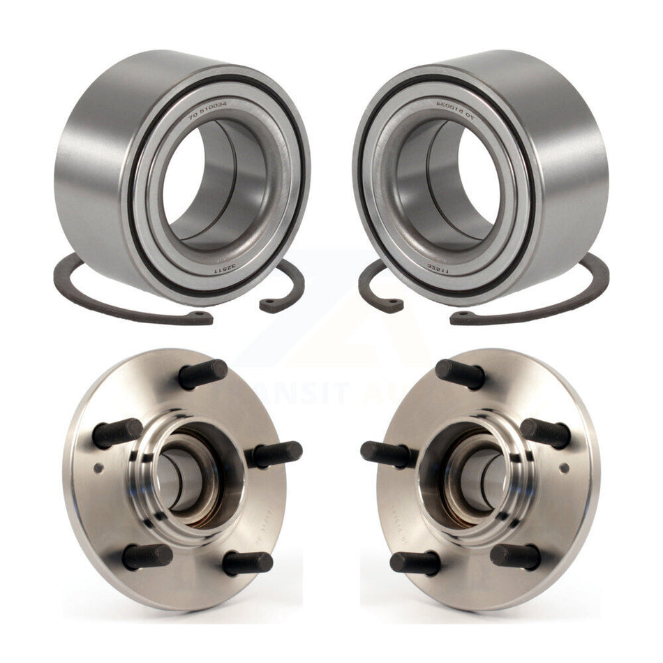 Front Rear Wheel Bearing And Hub Assembly Kit For 2001-2006 Hyundai Santa Fe FWD with Non-ABS K70-101553