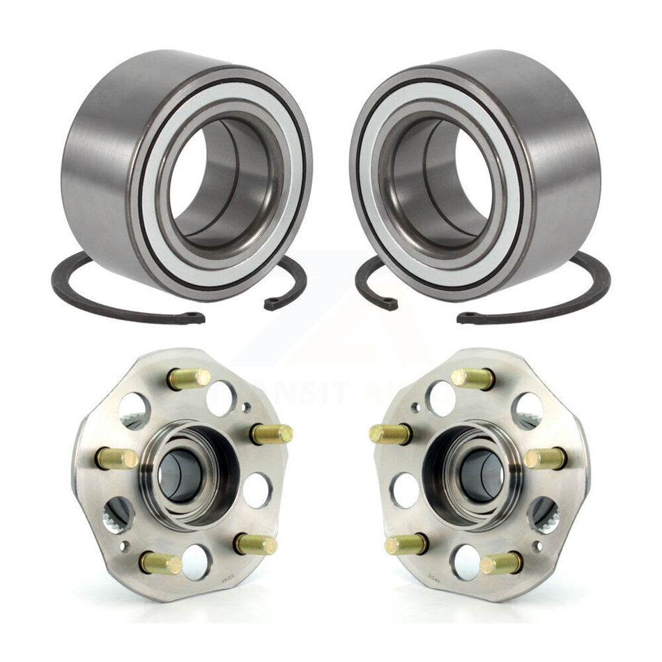 Front Rear Wheel Bearing And Hub Assembly Kit For 1997-2001 Honda Prelude K70-101561