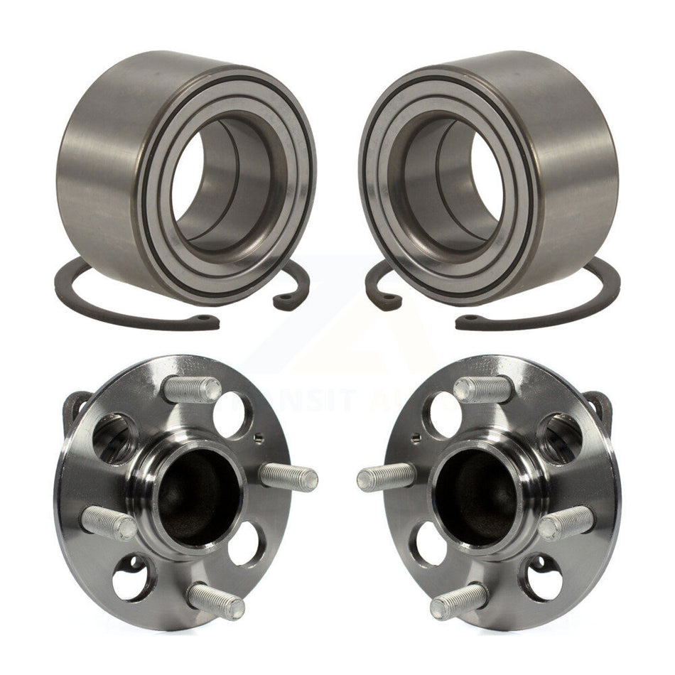 Front Rear Wheel Bearing And Hub Assembly Kit For 2012-2017 Hyundai Accent K70-101571