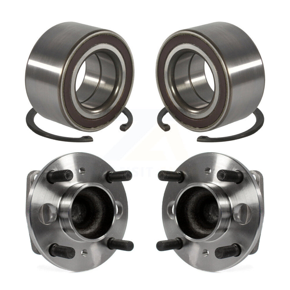Front Rear Wheel Bearing And Hub Assembly Kit For 2011-2013 Ford Fiesta K70-101573