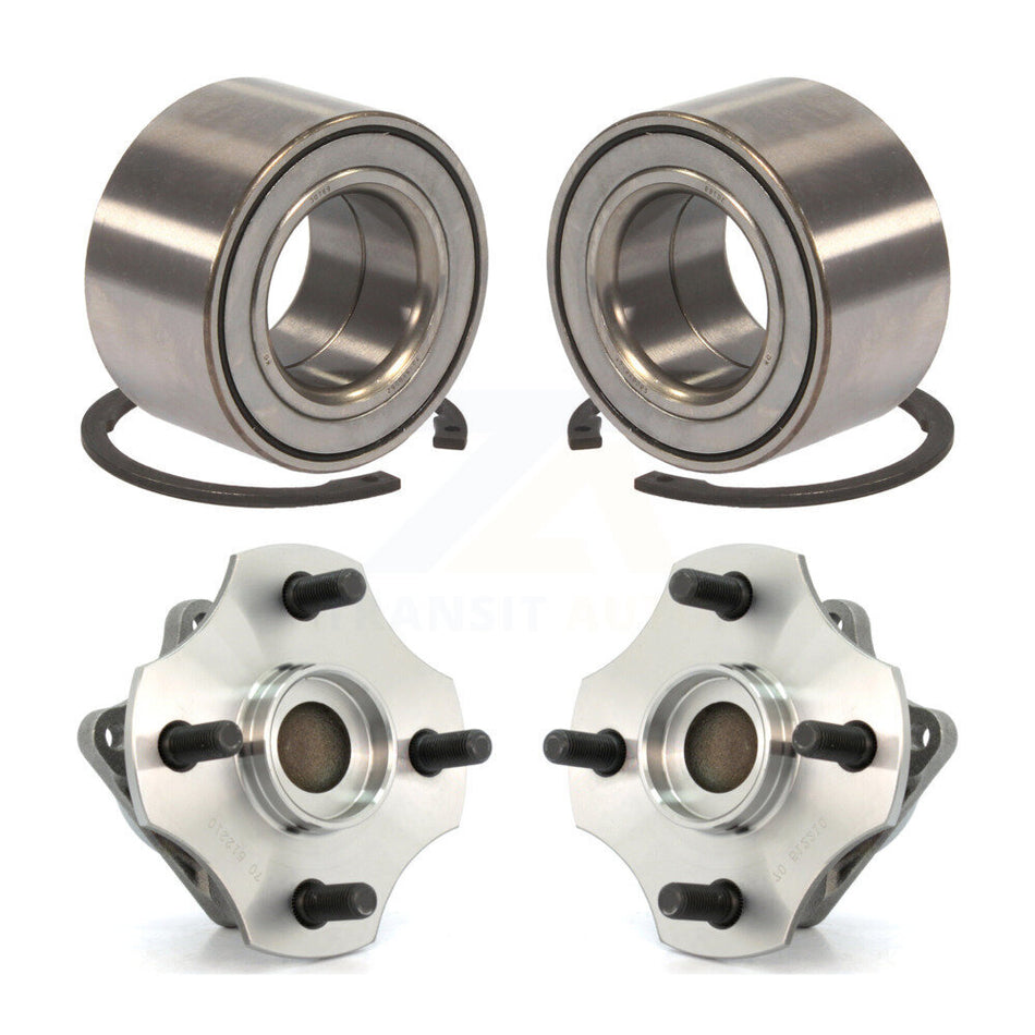 Front Rear Wheel Bearing And Hub Assembly Kit For 2000-2005 Toyota Echo Non-ABS K70-101581