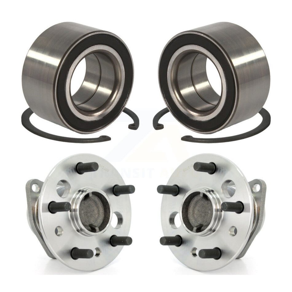 Front Rear Wheel Bearing And Hub Assembly Kit For 2004 Toyota Camry Non-ABS Excluding Vehicles Manufactured In Japan K70-101582