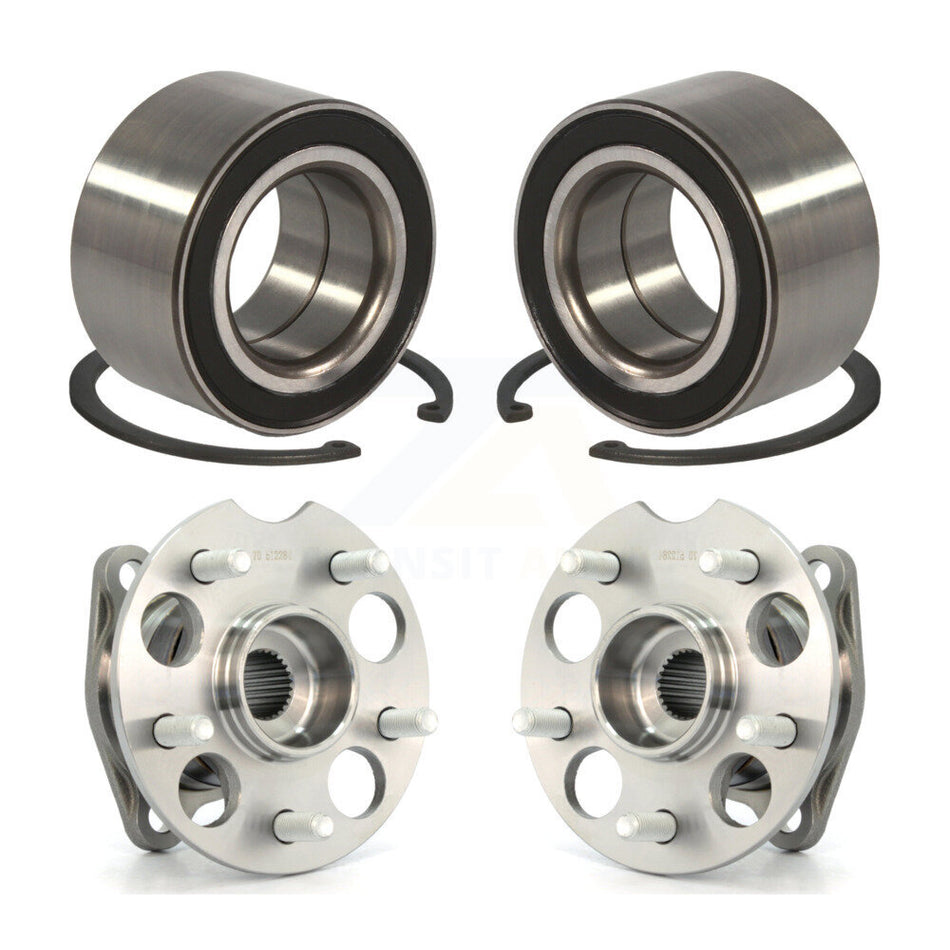 Front Rear Wheel Bearing And Hub Assembly Kit For Toyota Lexus Highlander Venza RX350 RX330 RX400h AWD K70-101586