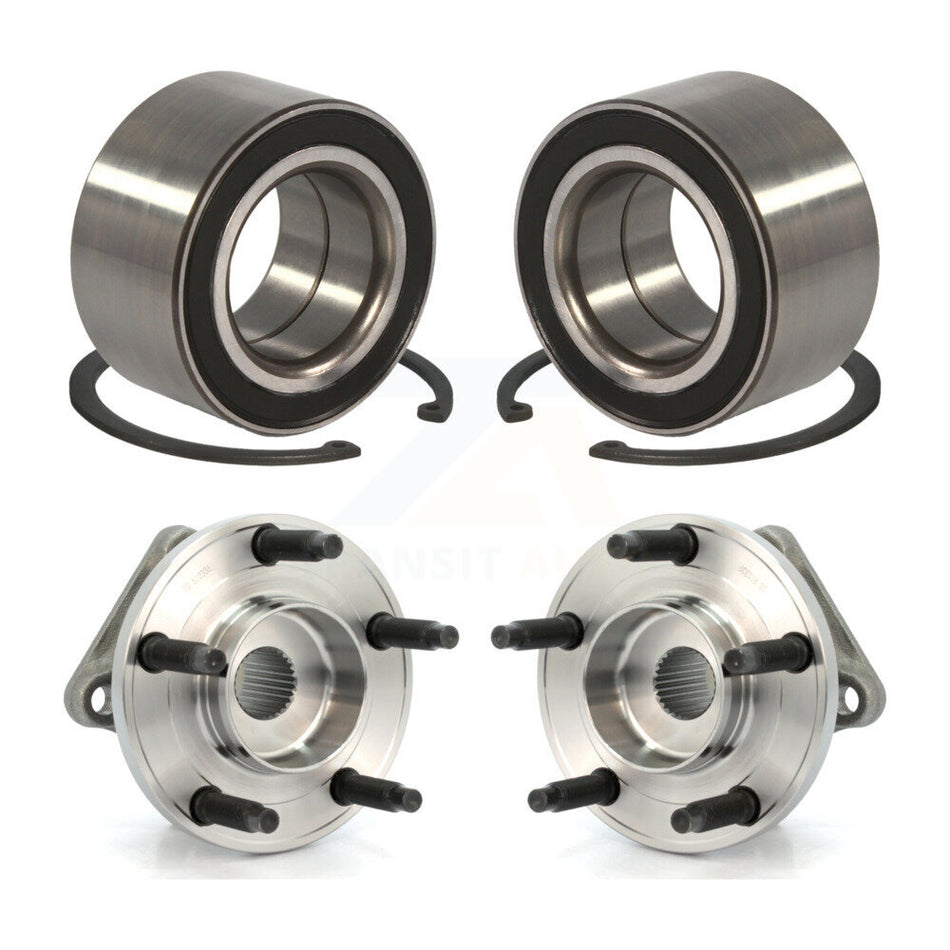 Front Rear Wheel Bearing And Hub Assembly Kit For 2007-2010 Ford Edge Lincoln MKX AWD K70-101588