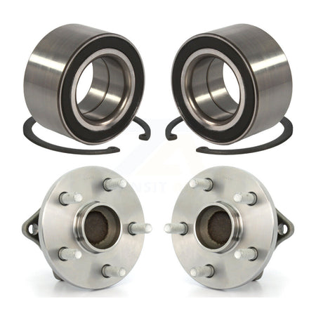 Front Rear Wheel Bearing And Hub Assembly Kit For 2009-2012 Toyota Corolla 2.4L K70-101592