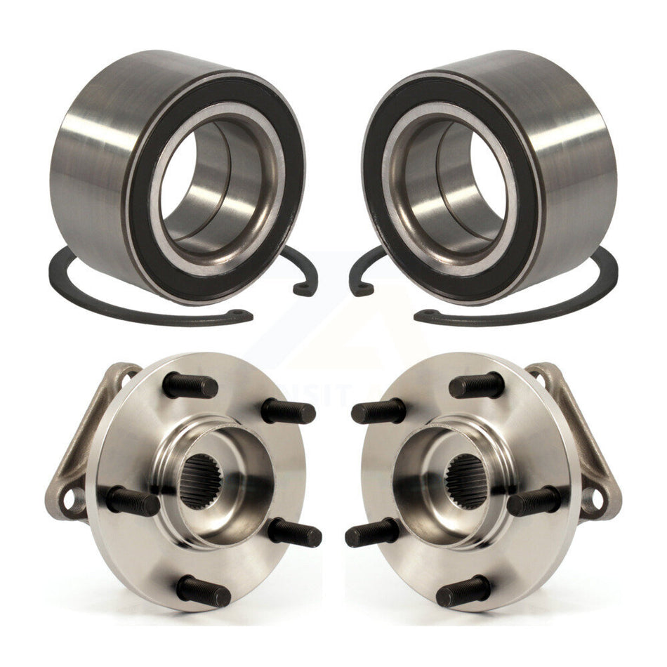 Front Rear Wheel Bearing And Hub Assembly Kit For 2007-2016 Mazda CX-9 AWD K70-101595