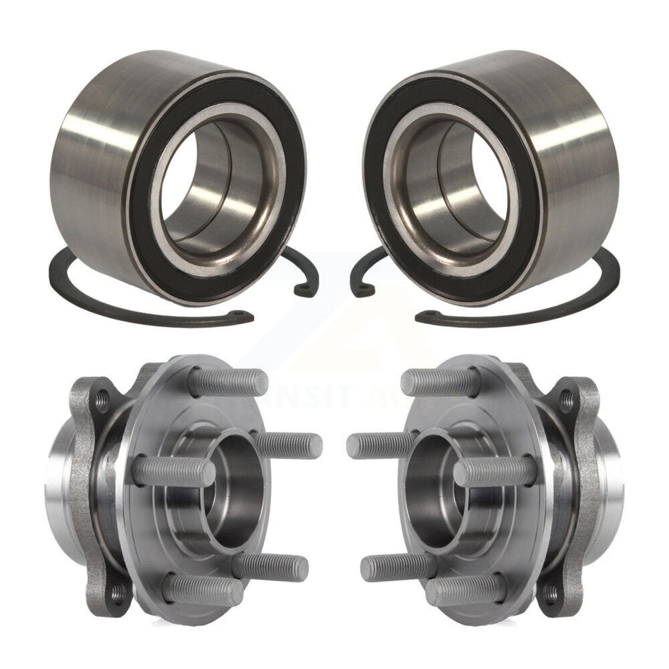 Front Rear Wheel Bearing And Hub Assembly Kit For 2015 Ford Edge AWD K70-101598