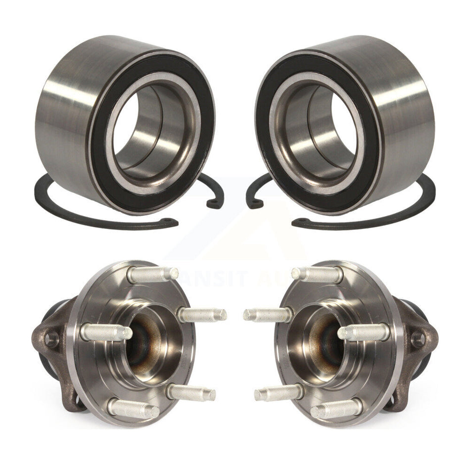 Front Rear Wheel Bearing And Hub Assembly Kit For 2009-2010 Ford Edge Lincoln MKX FWD K70-101599