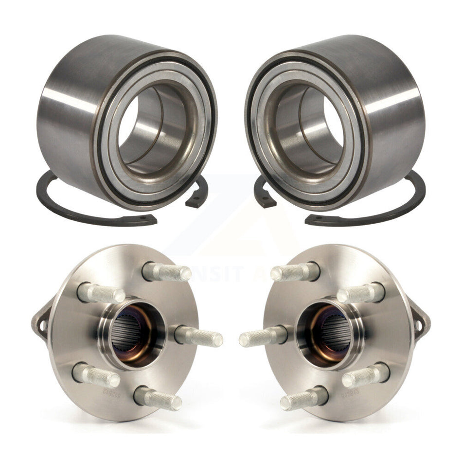 Front Rear Wheel Bearing And Hub Assembly Kit For 2003-2006 Toyota Matrix Pontiac Vibe AWD K70-101604