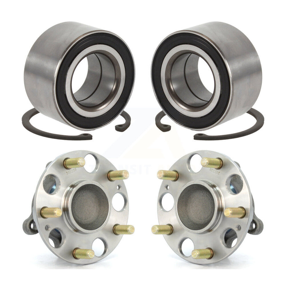 Front Rear Wheel Bearing And Hub Assembly Kit For 2006-2011 Honda Civic Acura CSX K70-101606