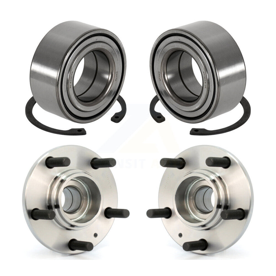 Front Rear Wheel Bearing And Hub Assembly Kit For Hyundai Tiburon K70-101612
