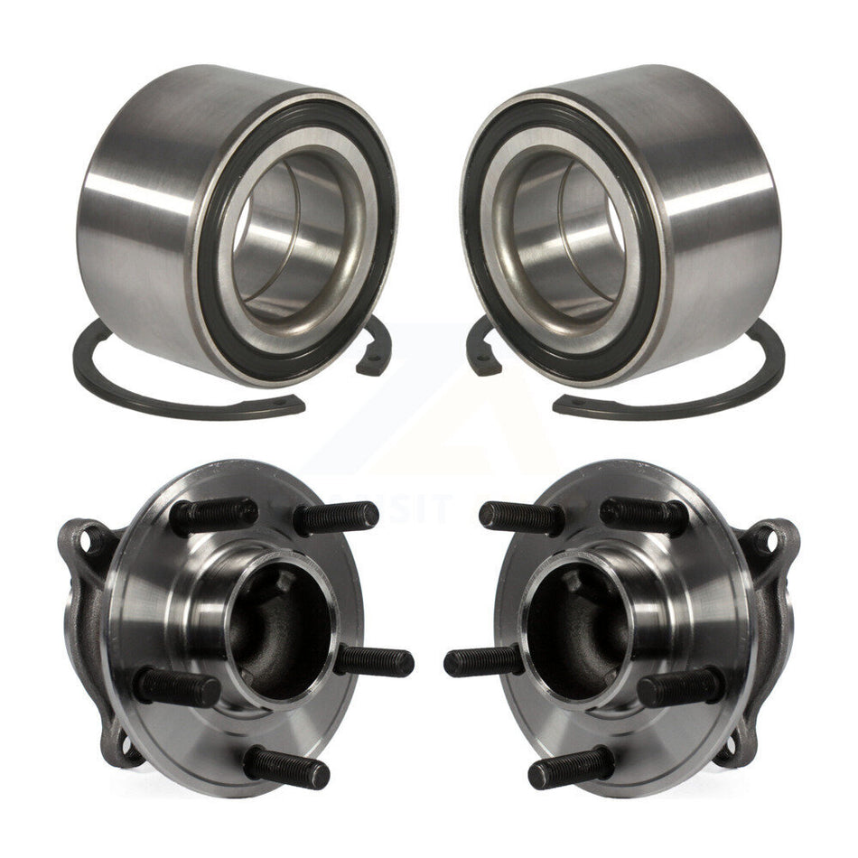 Front Rear Wheel Bearing And Hub Assembly Kit For Ford Focus Without Active Park Assist K70-101676