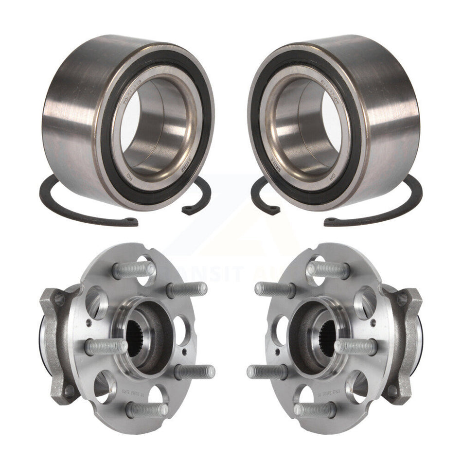 Front Rear Wheel Bearing And Hub Assembly Kit For 2015-2019 Acura TLX AWD K70-101691