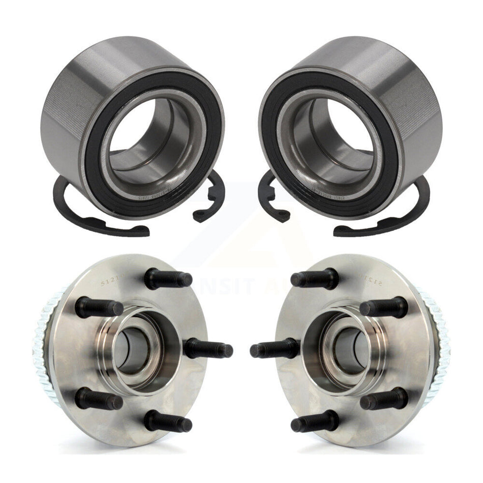 Front Rear Wheel Bearing And Hub Assembly Kit For Ford Taurus Mercury Sable Lincoln Continental K70-101696