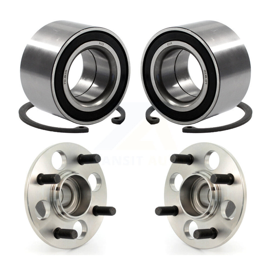 Front Rear Wheel Bearing And Hub Assembly Kit For 1985-1987 Honda Civic CRX HF K70-101700