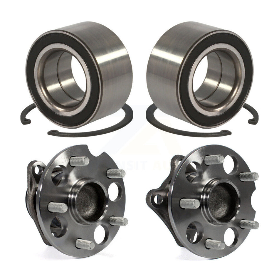 Front Rear Wheel Bearing And Hub Assembly Kit For 2009-2016 Toyota Venza FWD K70-101705