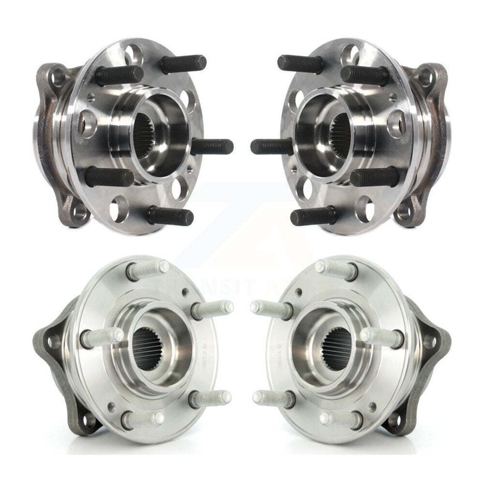 Front Rear Wheel Bearing & Hub Assembly Kit For Hyundai Santa Fe Sport XL AWD K70-101710
