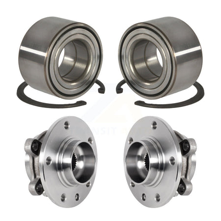 Front Rear Wheel Bearing And Hub Assembly Kit For 2016-2018 Fiat 500X AWD K70-101798