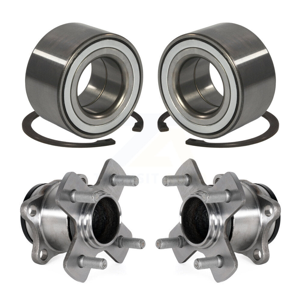 Front Rear Wheel Bearing And Hub Assembly Kit For 2015-2020 Honda Fit K70-101799