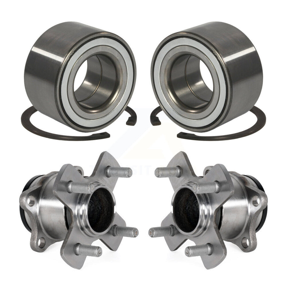 Front Rear Wheel Bearing And Hub Assembly Kit For 2015-2020 Honda Fit K70-101799