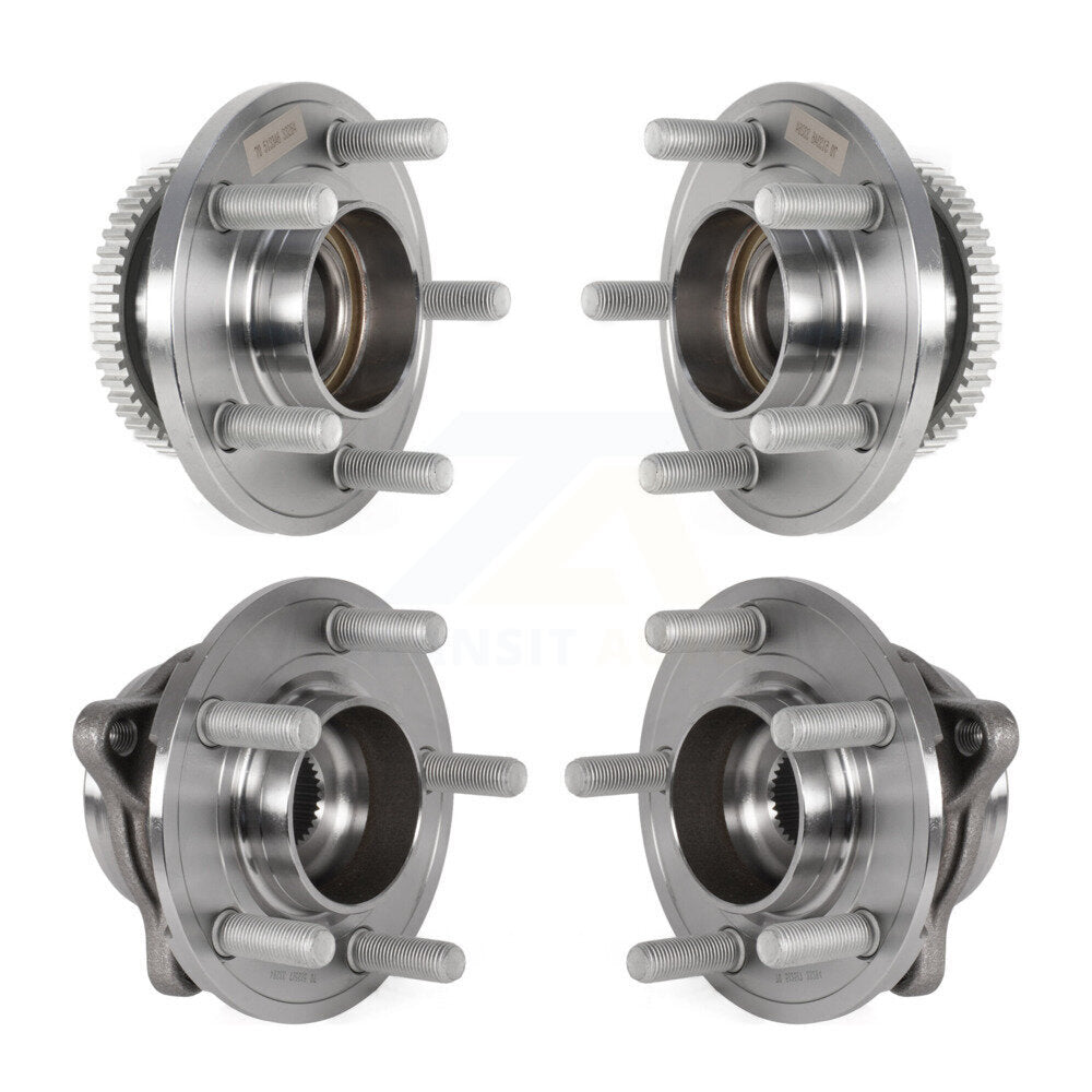 Front Rear Wheel Bearing & Hub Assembly Kit For Ford Mustang K70-101862