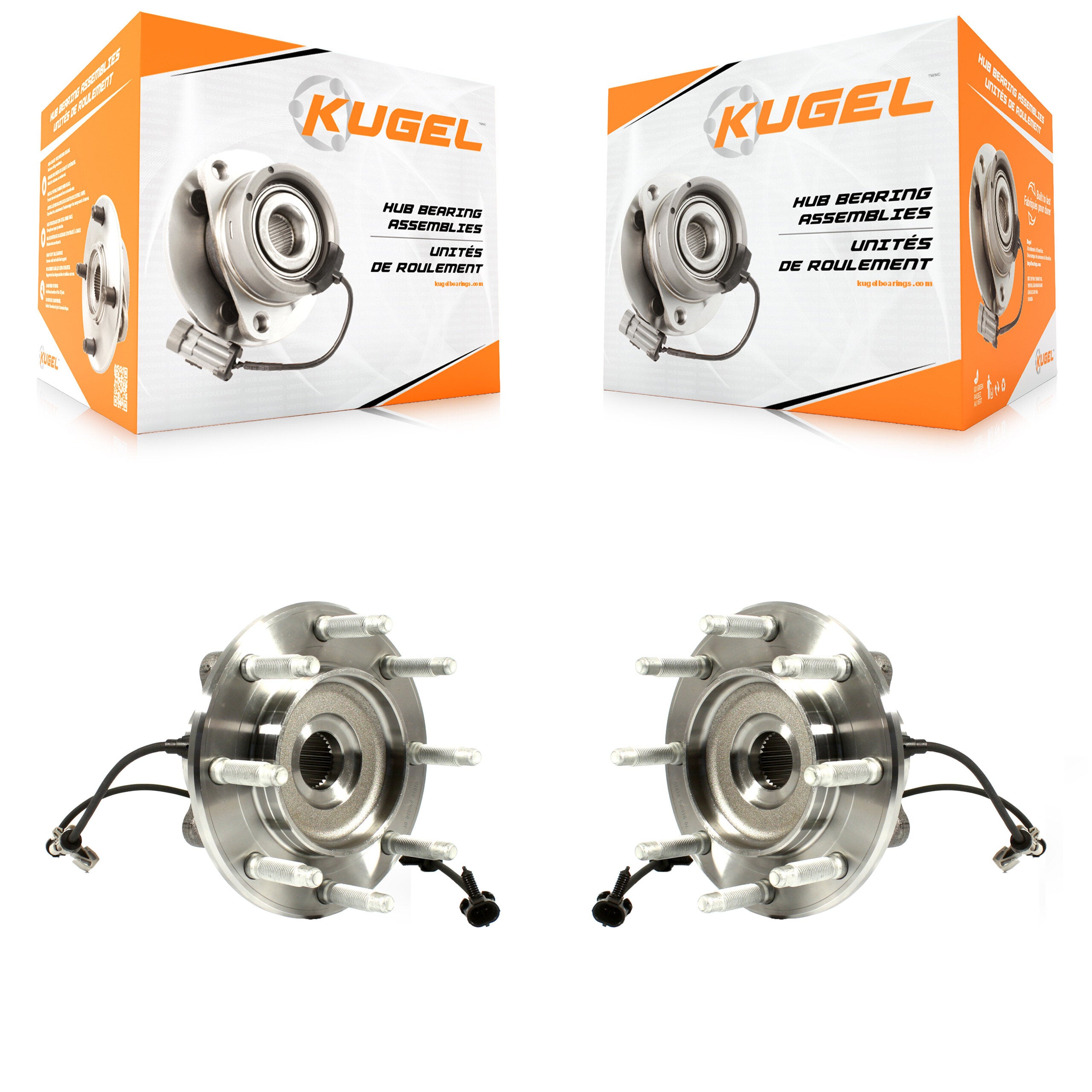 Rear Wheel Bearing And Hub Assembly Pair For Chevrolet Silverado 1500 GMC Sierra K70-101879