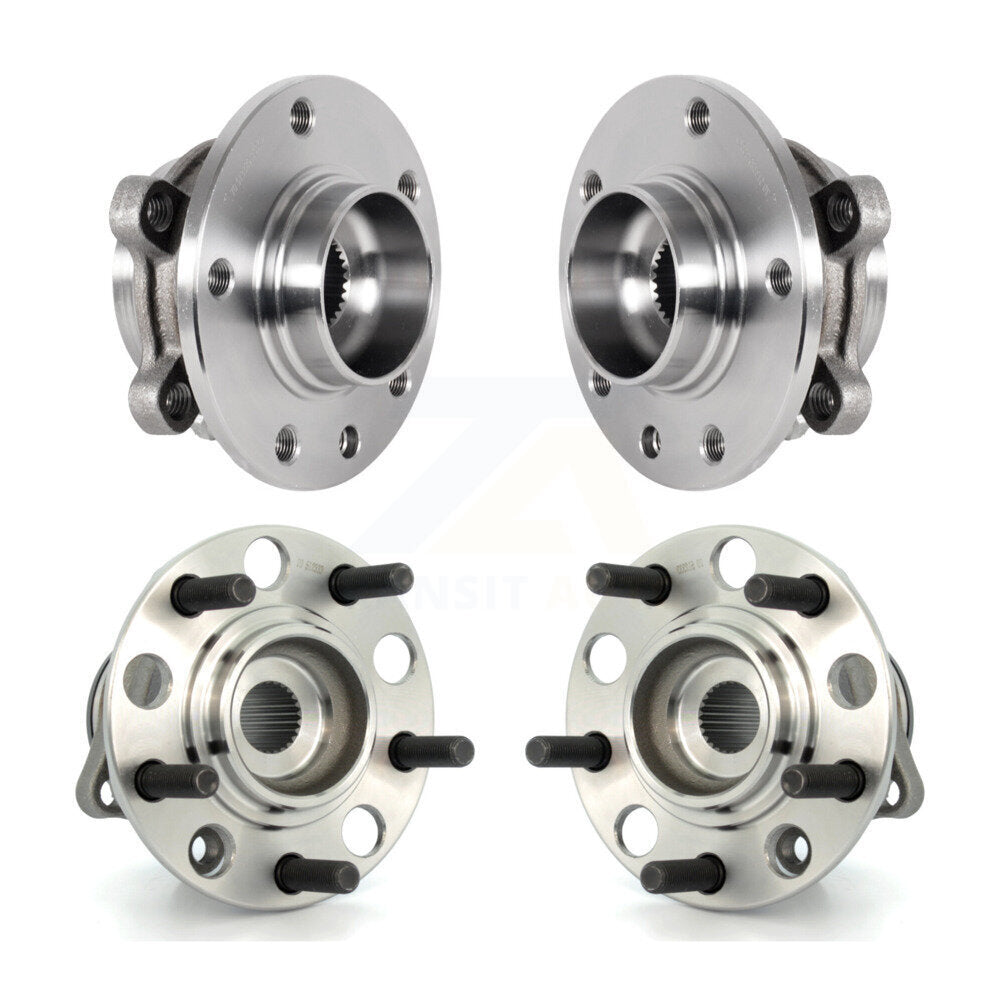 Front Rear Wheel Bearing & Hub Assembly Kit For 2017 Jeep Compass MP body code with 4WD K70-101928