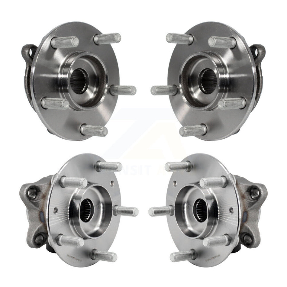 Front Rear Wheel Bearing & Hub Assembly Kit For 2016-2021 Mazda CX-3 AWD K70-101930
