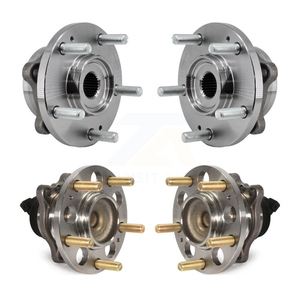 Front Rear Wheel Bearing & Hub Assembly Kit For 2017-2019 Kia Soul K70-101931