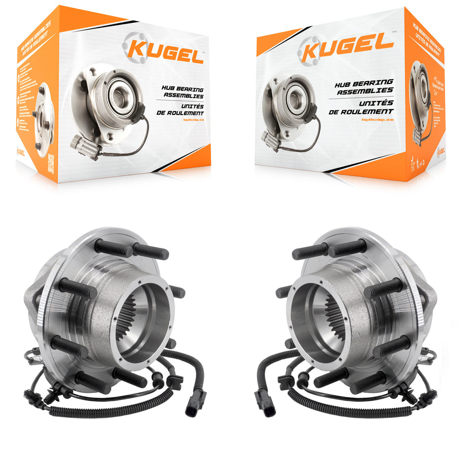 Front Wheel Bearing And Hub Assembly Pair For Ford F-350 Super Duty 4WD K70-101949
