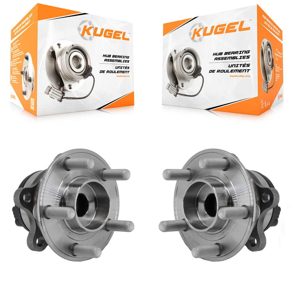 Rear Wheel Bearing & Hub Assembly Pair For Ford Edge Lincoln Nautilus MKX Continental FWD K70-101966