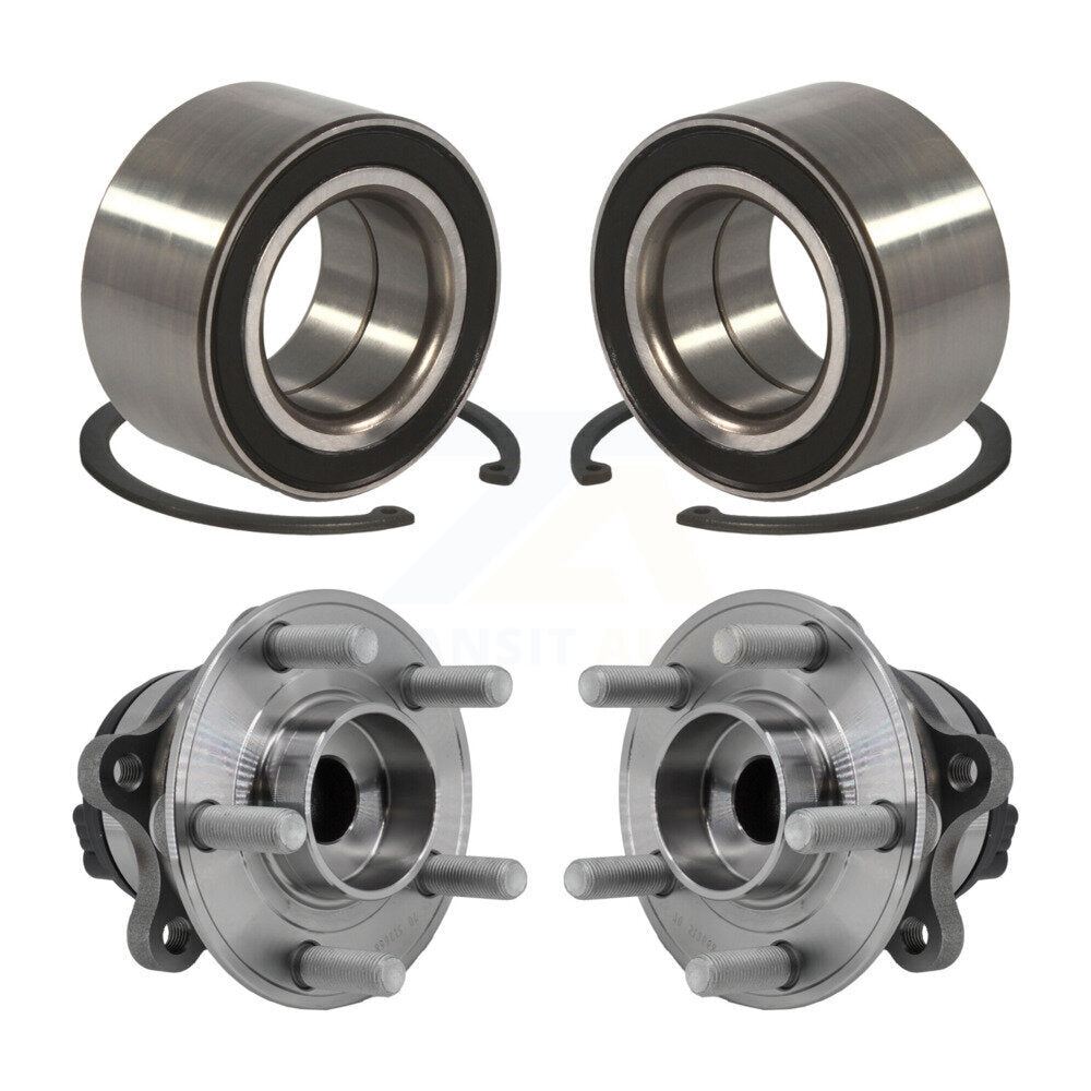 Front Rear Wheel Bearing And Hub Assembly Kit For 2015 Ford Edge FWD K70-101983