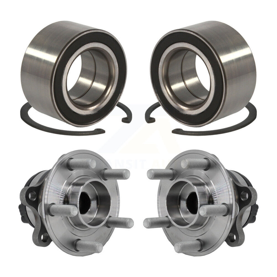 Front Rear Wheel Bearing And Hub Assembly Kit For 2015 Ford Edge FWD K70-101983