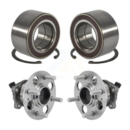 Front Rear Wheel Bearing And Hub Assembly Kit For 2018-2022 Kia Rio Hyundai Accent K70-101990