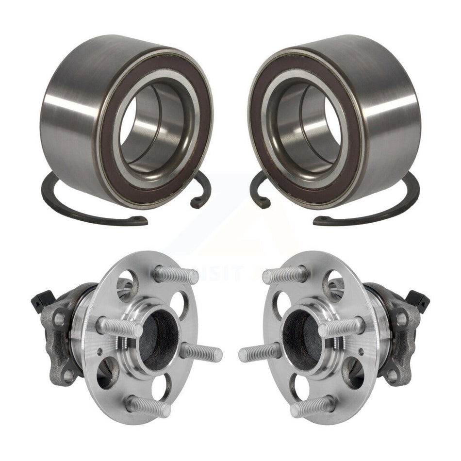 Front Rear Wheel Bearing And Hub Assembly Kit For 2018-2022 Kia Rio Hyundai Accent K70-101990