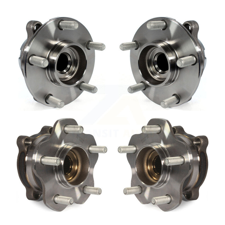 Front Rear Wheel Bearing & Hub Assembly Kit For 2006-2007 INFINITI M35 RWD K70-101992