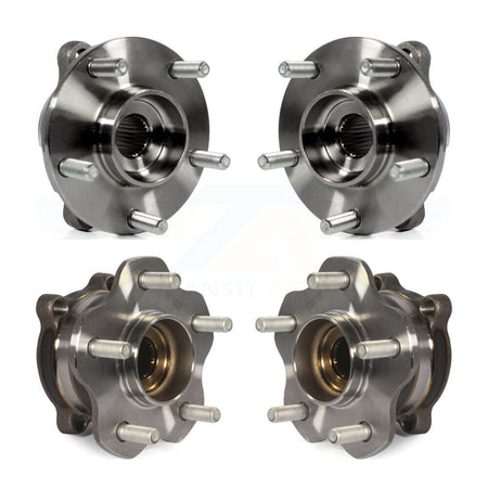 Front Rear Wheel Bearing & Hub Assembly Kit For 2006-2007 INFINITI M35 AWD K70-101993