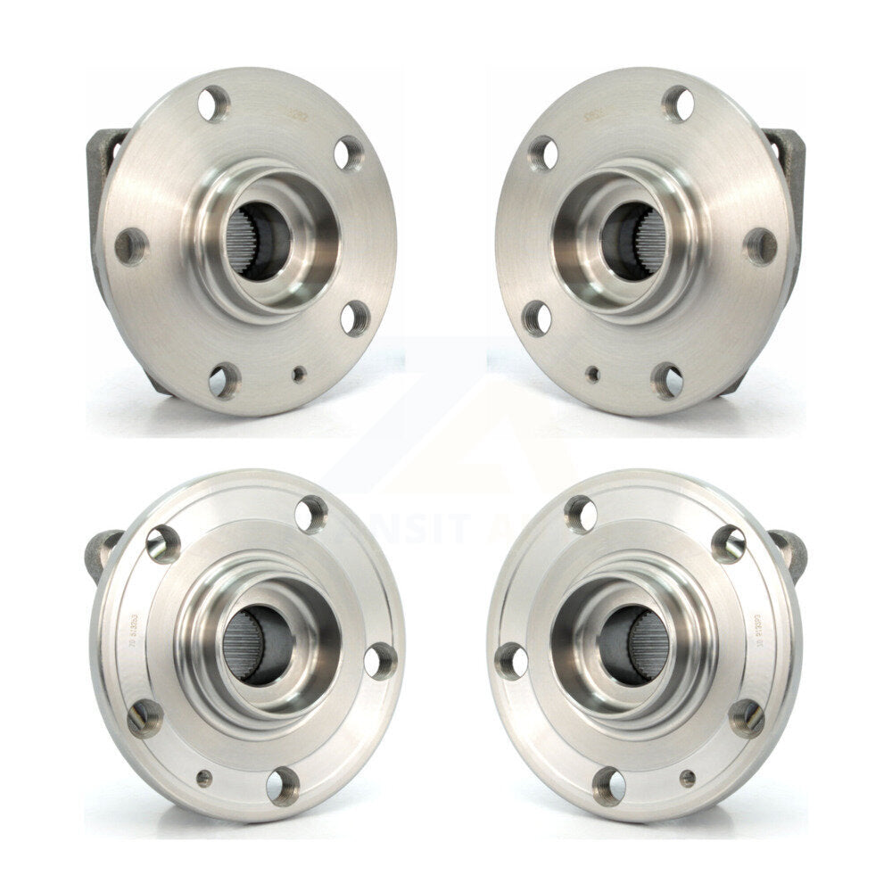 Front Rear Wheel Bearing & Hub Assembly Kit For 2008 Volkswagen R32 K70-101994
