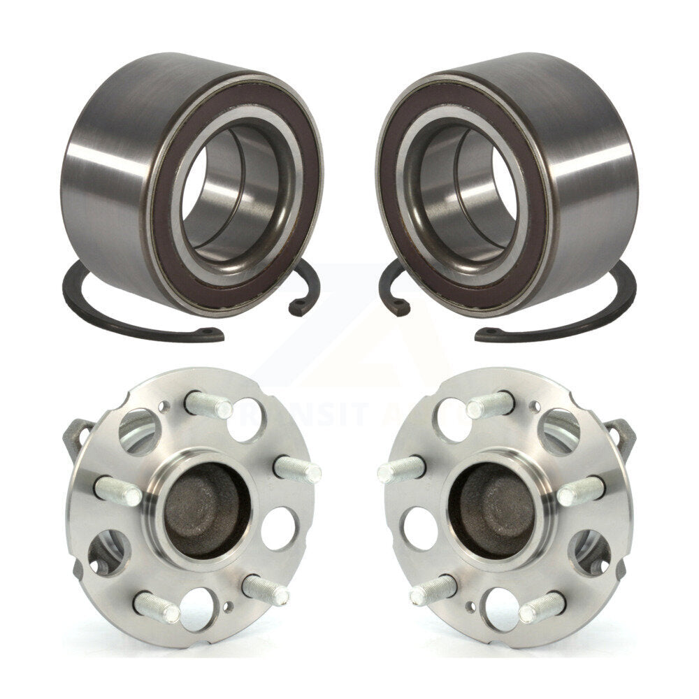 Front Rear Wheel Bearing And Hub Assembly Kit For 2007-2011 Honda CR-V FWD K70-102015