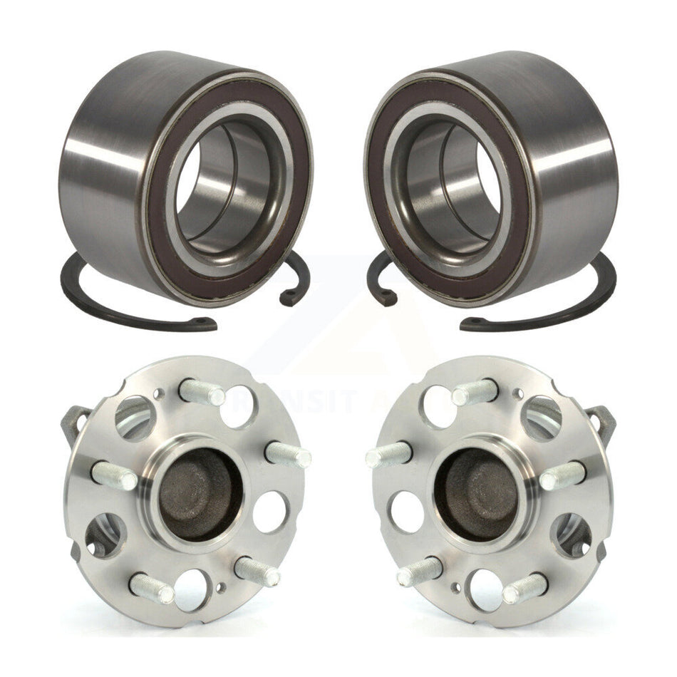 Front Rear Wheel Bearing And Hub Assembly Kit For 2007-2011 Honda CR-V FWD K70-102015