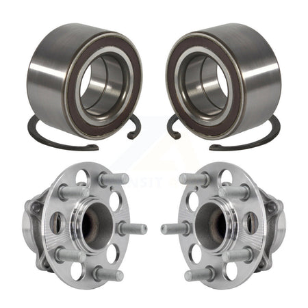 Front Rear Wheel Bearing And Hub Assembly Kit For 2018-2024 Honda Odyssey K70-102018