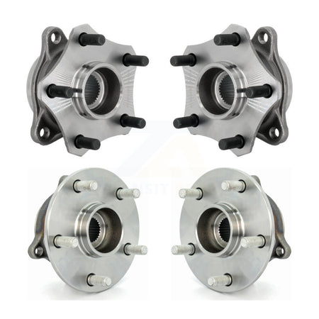 Front Rear Wheel Bearing & Hub Assembly Kit For 2010-2013 Suzuki Kizashi AWD K70-102026