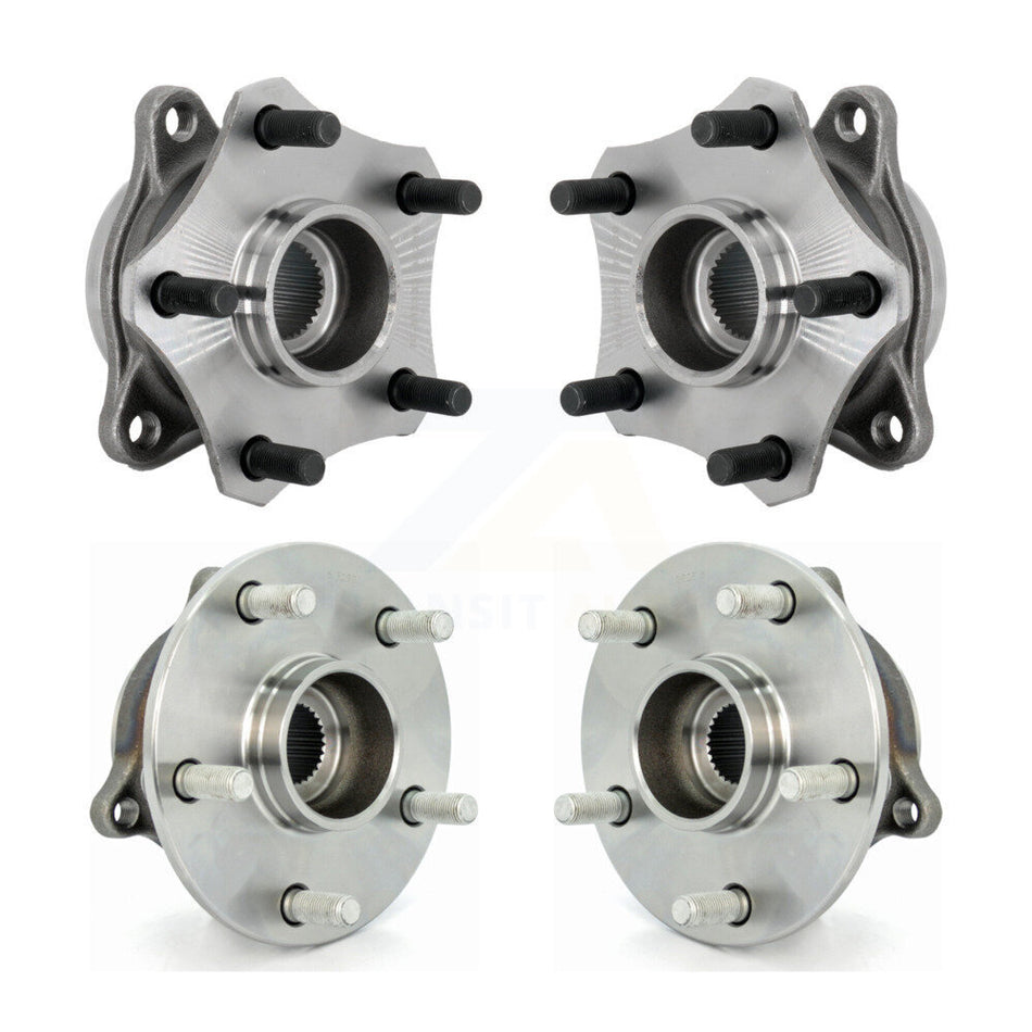 Front Rear Wheel Bearing & Hub Assembly Kit For 2010-2013 Suzuki Kizashi AWD K70-102026