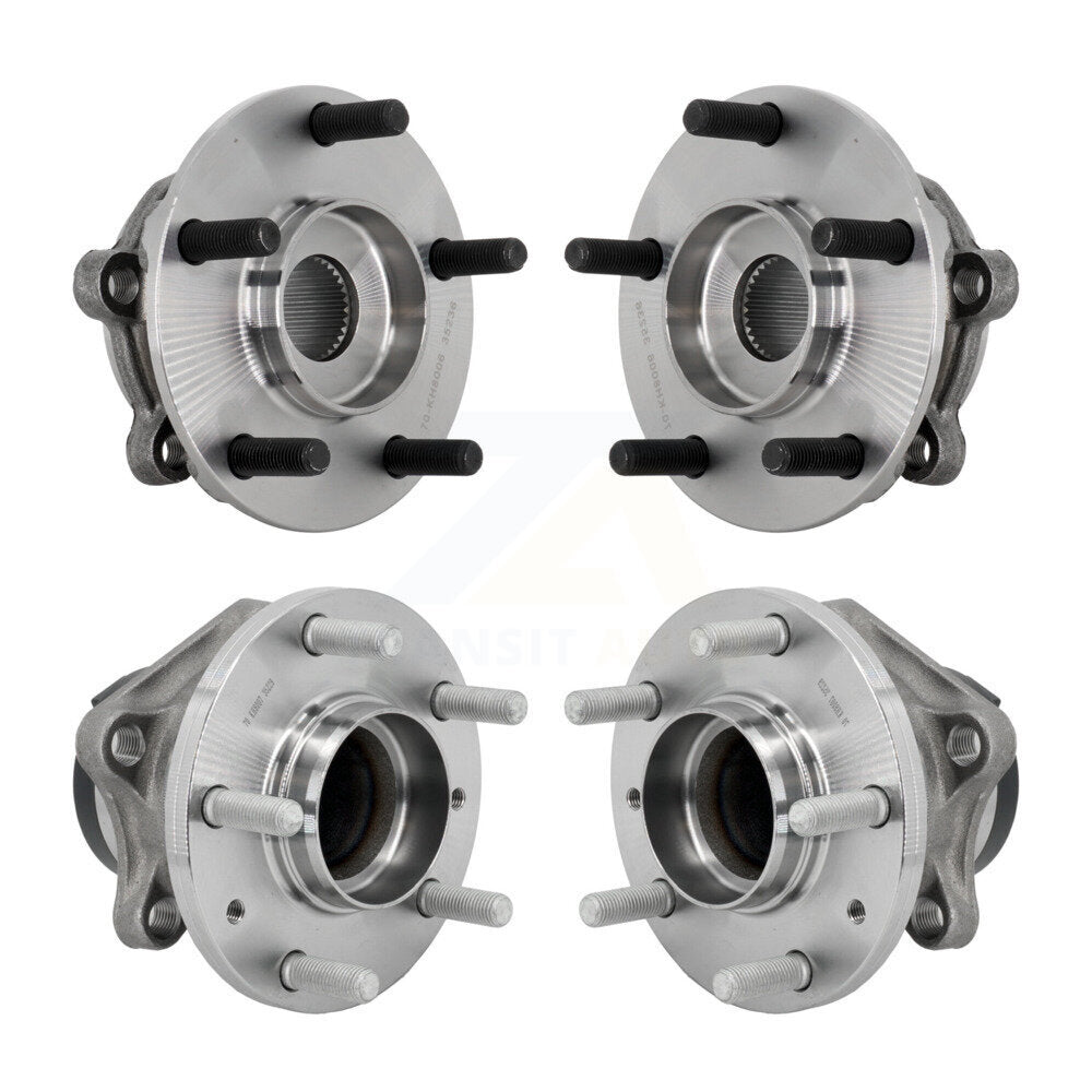 Front Rear Wheel Bearing & Hub Assembly Kit For 2016-2021 Mazda CX-9 FWD K70-102030