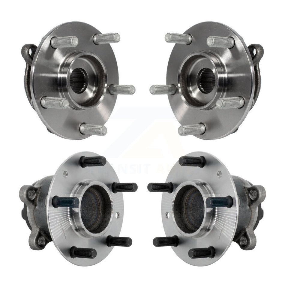 Front Rear Wheel Bearing & Hub Assembly Kit For 2016-2021 Mazda CX-3 FWD K70-102047