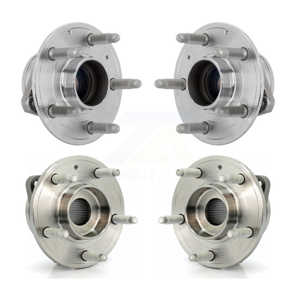 Front Rear Wheel Bearing & Hub Assembly Kit For 2013-2019 Cadillac ATS RWD K70-102051