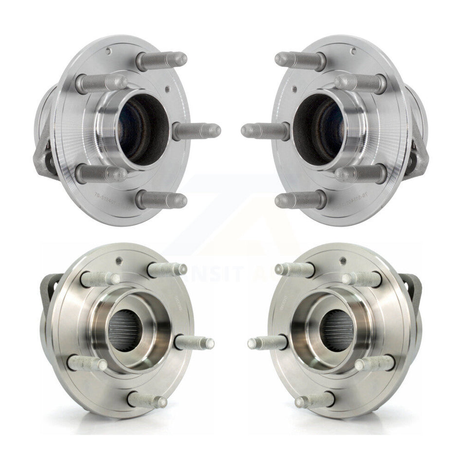 Front Rear Wheel Bearing & Hub Assembly Kit For 2013-2019 Cadillac ATS RWD K70-102051
