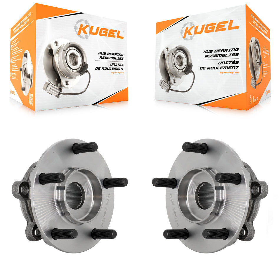 Front Wheel Bearing And Hub Assembly Pair For 2016-2023 Mazda CX-9 K70-102069